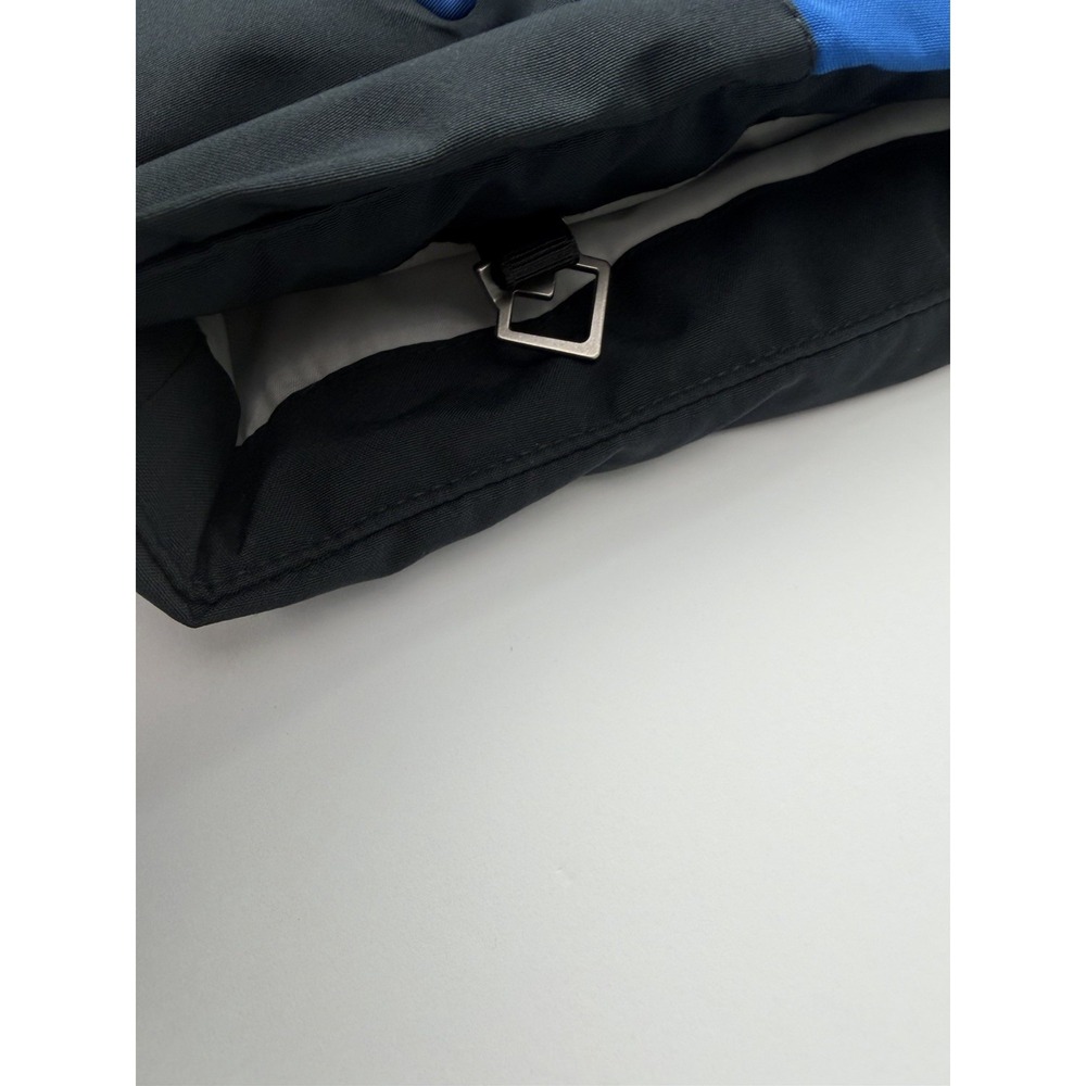 Obermeyer Teen L 14-16 Ski Jacket Blue Black White Hooded Winter Snow Coat Youth - Picture 9 of 16